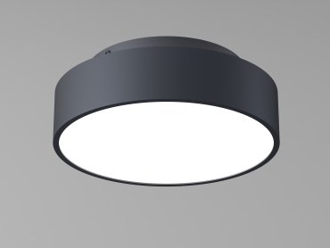 Artdelight Chicago - plafonnier - Ø 25 x 9 cm - 19,5W LED dimmable inclus - noir