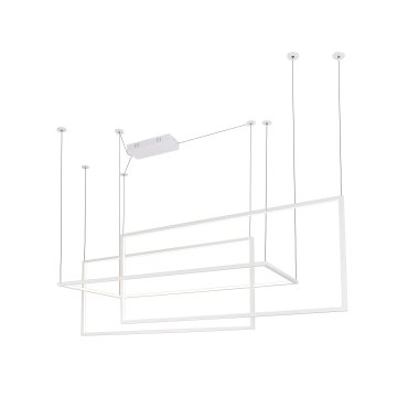 Maxlight Geometric - lampe suspendue - 145 x 180 cm - 3 x 26.6W LED inclus - blanc