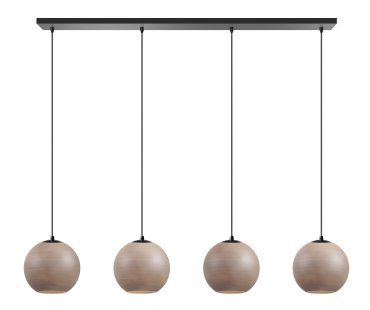 ETH Orb Saturn - suspension - 120 x 25 x  200 cm - noir et taupe