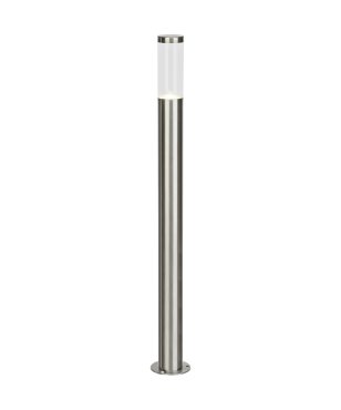 Brilliant Bergen - lampe de jardin - Ø 6 x 80cm - 4W LED inclus - IP44 - acier inoxydable