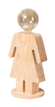 ETH Eve XL - lampe de table - 24,5 x 36 cm - brun