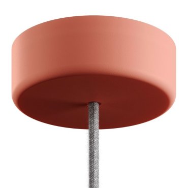 Creative Cables Eiva - capuchon de plafond en silicone souple - ø 12,5 x 4 cm - IP65 - rose saumoné