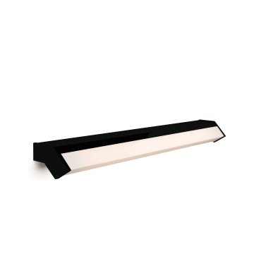 Artdelight Mirror-58 - applique murale - 88 x 6,8 x 8 cm - 12W LED inclus - IP44 - noir