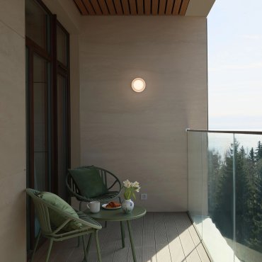 Nova Luce Pollux - applique murale d'extérieur - Ø 13,4 x 8,6 cm - LED 8W dimmable incluse - IP65 - blanc sable