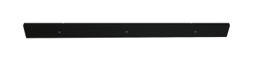 Artdelight Balk - Plaque de plafond avec 3 points lumineux - 120 x 9,5 x 3 cm - noir