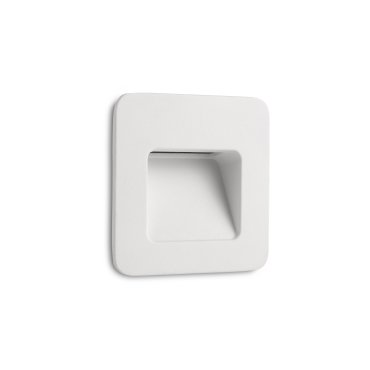 Faro Nase - applique encastrée - 9,4 x 5,7 x 9,4 cm - 2,9W LED inclus - IP44 - blanc mat