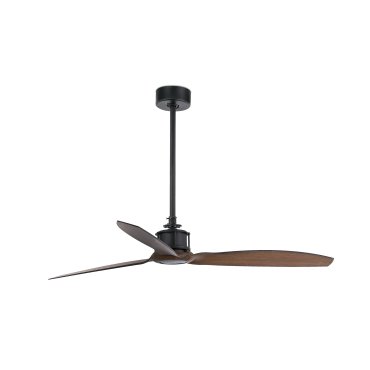 Faro Justfan - ventilateur de plafond avec télécommande - Ø 128 cm - noir et marron foncé