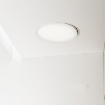 Nova Luce Perfect Profile Trimless - spot encastré sur télécommande (incl.) - Ø 840 mm, 830 mm encastré - 80W LED dimmable inclus - 2700K-6000K - blanc