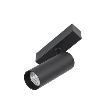 Faro Neso Hole - Spot sur rail magnétique - 5 x 11 x 14 cm - 10W LED blanc chaud (3000K)inclus - 18° faisceau - noir