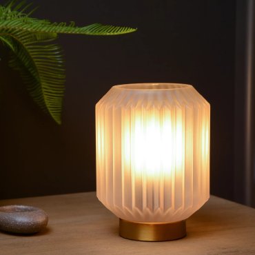 Lucide Sueno - lampe à poser - Ø 12,5 x 17 cm - blanc