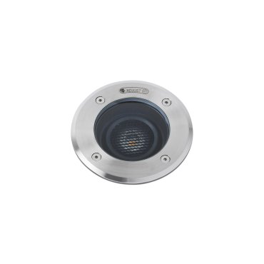 Faro Geiser Orientable - spot rond pour l'extérieur - Ø 130 mm, Ø 165 mm à encastrer - 7W LED inclus - IP67 - acier inoxydable satiné - 10 degrés