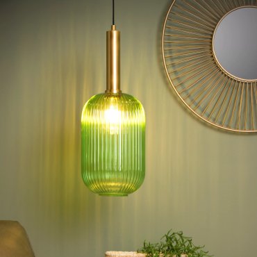 Lucide Maloto - Lampe suspendue - Ø 20 x 150 cm - vert