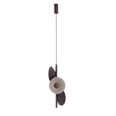 Maxlight Puro - lampe suspendue - 51 x 19 x 220 cm - 4 x 2W LED inclus - gris et noir