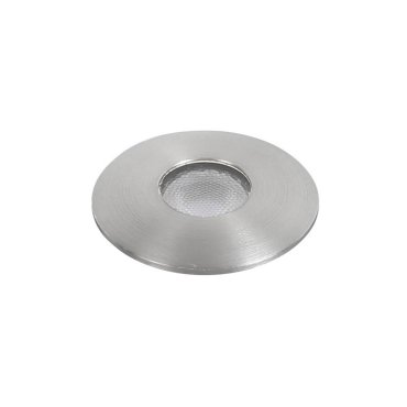 Nova Luce Bang - spot extérieur au sol - Ø 37 mm, Ø 32 mm à encastrer - 1W LED inclus - IP67 - nickel satiné