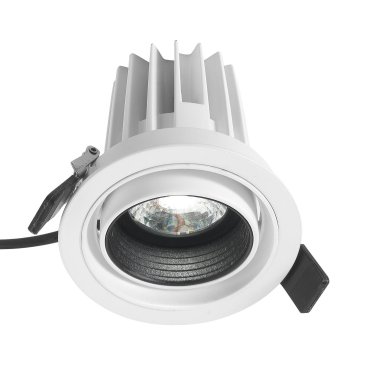 Nova Luce Mea - spot à encastrer - Ø 96 mm, Ø 85 mm à encastrer - 15W LED inclus - blanc