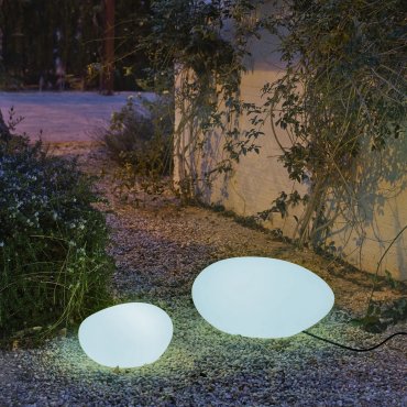 New Garden Petra - lampe de table d'extérieur avec câble - 60 x 44 x 30 cm - IP65 - blanc