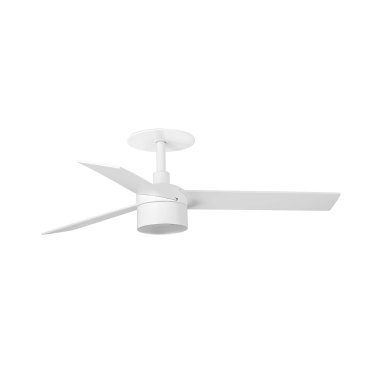 Faro Rudder Tek 3 S - ventilateur de plafond avec lumière et rosace encastrée - Ø 106 cm - blanc mat - 3000K