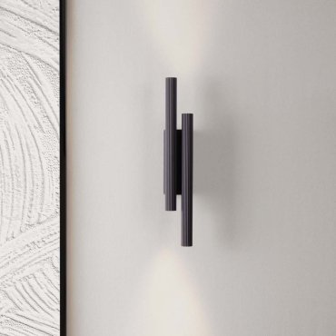 Nova Luce Paron - applique murale - 5,5 x 38 x 7 cm - 15W LED inclus - noir sablé