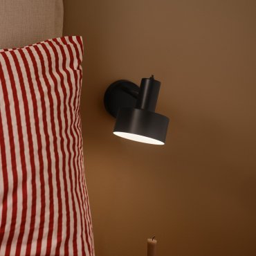 Nordlux Matis - lampe de chevet - Ø 12,5 x 17 x 27 cm - noir