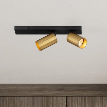 Nova Luce Zelos - spot en saillie 2L - 35 x 13,7 x 6 cm - or