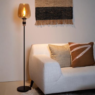 Lucide Ilona - lampadaire - Ø 34 x 150 cm - noir