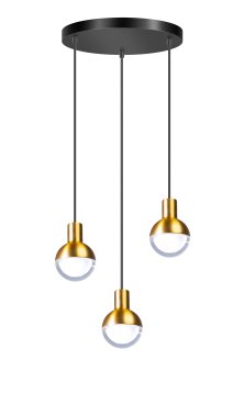 ETH Drop - suspension - Ø 30 x 200 cm - noir et or
