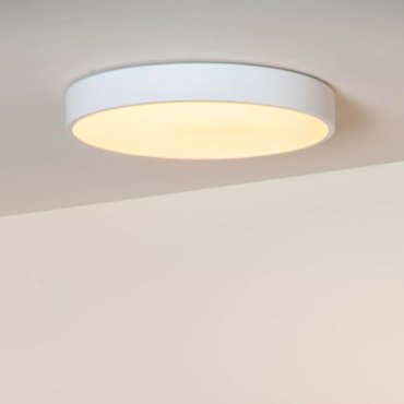 Lucide Unar - plafonnier - Ø 30 x 5 cm - 18W LED dimmable inclus - 3 niveaux de dimmer - blanc