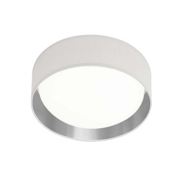 Searchlight Gianna - plafonnier - Ø 50 x 12,5 cm - 25W LED inclus - argenté