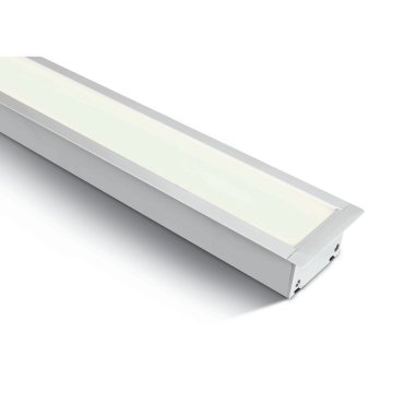 ONE Light Profils linéaires LED encastrés - plafonniers encastrés - 121 x 8 x 5,5 cm - 40W LED inclus - blanc - couleur de lumière blanche