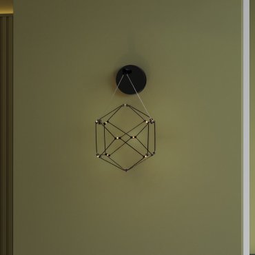 Nova Luce Nebula - applique murale - 17 x 31 x 23,4 cm - 6W LED inclus - noir chromé