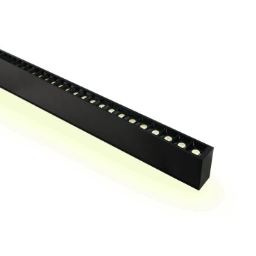 ONE Light LED Linear Profiles - lampe suspendue - 130 x 7 x 3,5 cm - 40W + 20W LED inclus - noir - blanc couleur de lumière