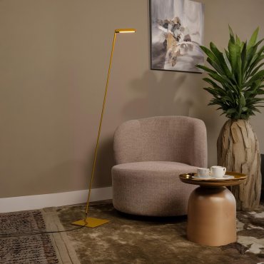 Lucide Lavale - lampadaire - 54,8 x 20 x 137,9 cm - 3W LED avec fonction dimmer inclus - ocre jaune