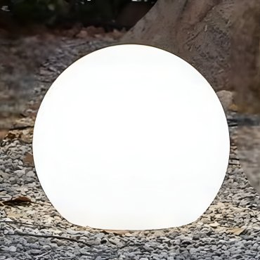 New Garden Buly 40 - lampe de table solaire rechargeable avec câble - Ø 40 x 26,5 x 35 cm - 1W RGB LED inclus - IP65 - blanc