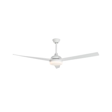 Nova Luce Flow - ventilateur de plafond avec lumière et télécommande - Ø 152 x 47 cm - 18W LED inclus - blanc mat