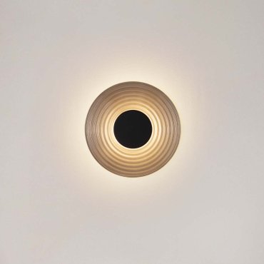 Nova Luce Nous - applique murale - Ø 30 x 30 cm - 8W LED inclus - noir nickel