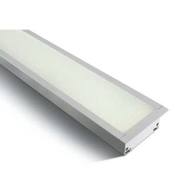 ONE Light UGR19 Profils linéaires LED encastrés - plafonniers encastrés - 121 x 8 x 5,5 cm - 40W LED inclus - blanc - couleur de lumière blanche
