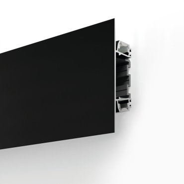KLUS Plakin Duo - Profilé LED - 11 x 2,23 cm - noir