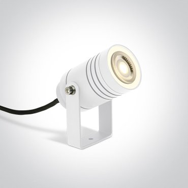 ONE Light GU10 Garden - spot au sol sur pointe - Ø 13,2 x 11,2 cm - IP65 - blanc