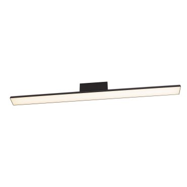 Maxlight Tampa - plafonnier - 90 x 6 x 8,3 cm - 27W LED inclus - IP44 - noir