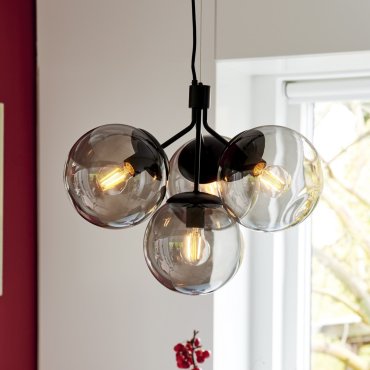 Nordlux Ivona - lampe suspendue - 54,2 x 54,2 x 244 cm - noir