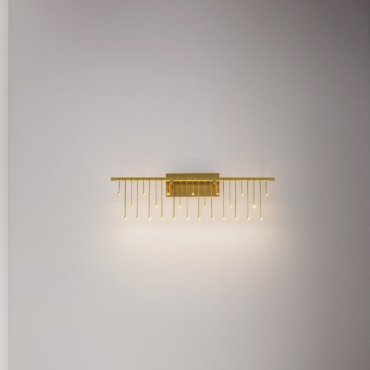 Nova Luce Stellar - applique murale - 67 x 20 x 10 cm - 11W dimmable LED inclus - doré