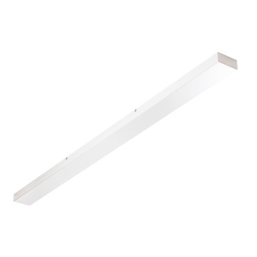 Perluci - plaque de plafond pour 2 points lumineux - 140 x 9 x 2,5 cm - blanc