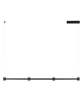 Nova Luce Puize - lampe suspendue - 118 x 140 x 6 cm - 24W dimmable LED inclus - noir sablé