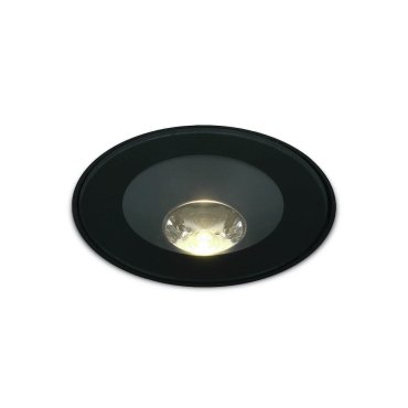 ONE Light Trimless Inground Range - spot sol extérieur - Ø 98 mm, Ø 136 mm à encastrer - 6W LED inclus - IP67 - noir