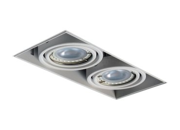 Zuma Line Oneon DL50-2 - spot à encastrer avec hauteur de surface réglable - 189 x 88 mm, 191 x 89 mm taille d'encastrement - blanc