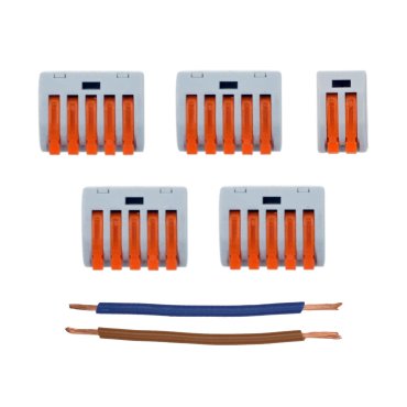 wago kit de connexion pour plaque de plafond avec 6 points lumineux