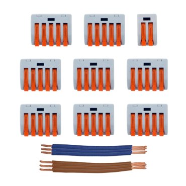 wago kit de connexion pour plaque de plafond avec 12 points lumineux