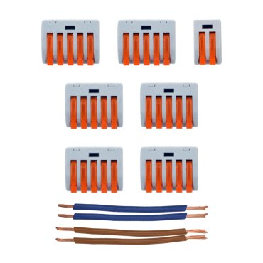 wago kit de connexion pour plaque de plafond avec 10 points lumineux