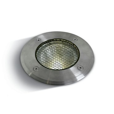 ONE Light COB Inground Range - spot extérieur - Ø 145 mm, Ø 132 encastré - 20W LED dimmable inclus - IP67 - acier inoxydable - couleur blanc chaud