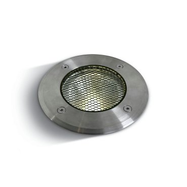 ONE Light COB Inground Range - spot extérieur - Ø 145 mm, Ø 132 mm à encastrer - 20W LED dimmable inclus - IP67 - acier inoxydable - couleur blanche